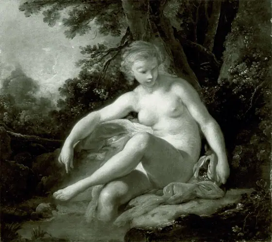 Bathing Nymph, François Boucher, c. 1745–50, oil on canvas