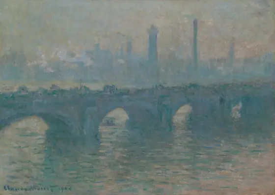 Waterloo Bridge, Gray Weather, Claude Monet, 1900, oil on canvas