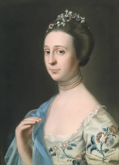 Mrs. Henry Hill (Anna Barrett), John Singleton Copley, c. 1765–70, pastel on paper mounted on linen