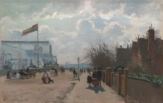 The Crystal Palace, Camille Pissarro, 1871, oil on canvas