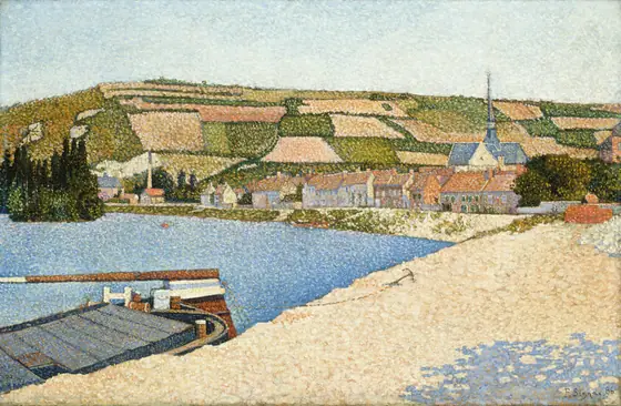 Les Andelys, Côte d'Aval, Paul Signac, 1886, oil on canvas