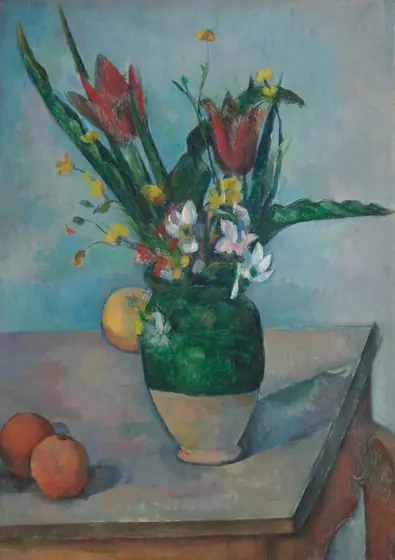 The Vase of Tulips, Paul Cézanne, c. 1890, oil on canvas
