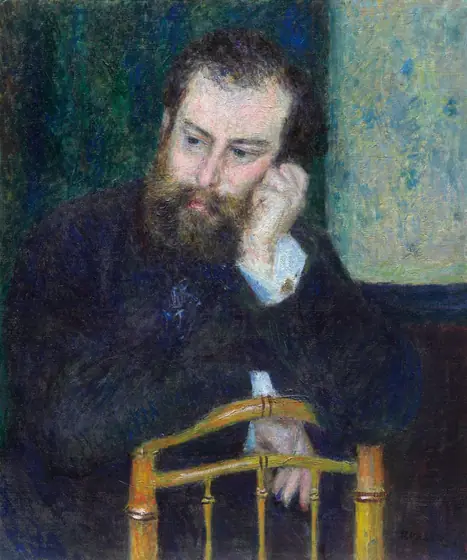 Alfred Sisley, Pierre-Auguste Renoir, 1876, oil on canvas