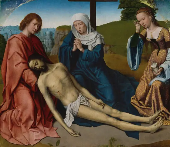 Lamentation over the Body of Christ, Gerard David, c. 1500, oil on panel