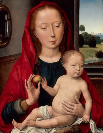 Virgin and Child, Hans Memling, c. 1485, oil on panel