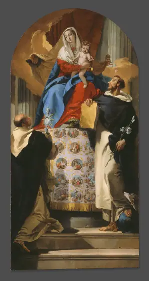 Virgin and Child with Saints Dominic and Hyacinth, Giovanni Battista Tiepolo, 1730–35, oil on canvas