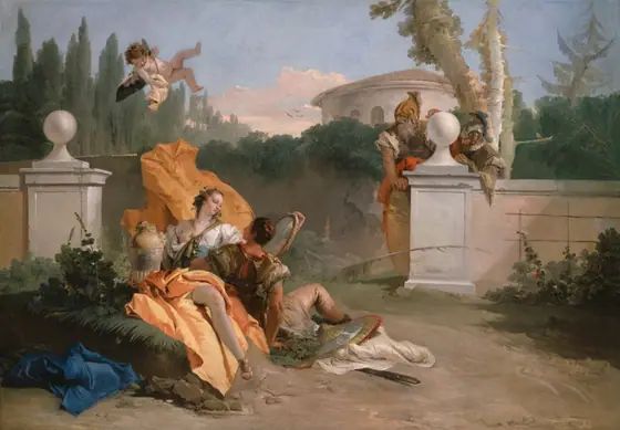 Rinaldo and Armida in Her Garden, Giovanni Battista Tiepolo, c. 1742–45, oil on canvas