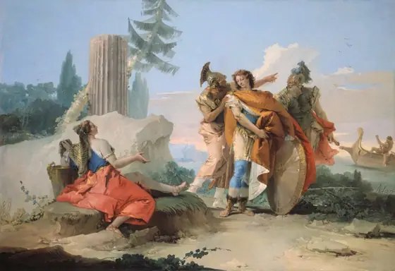 Armida Abandoned by Rinaldo, Giovanni Battista Tiepolo, c. 1742–45, oil on canvas
