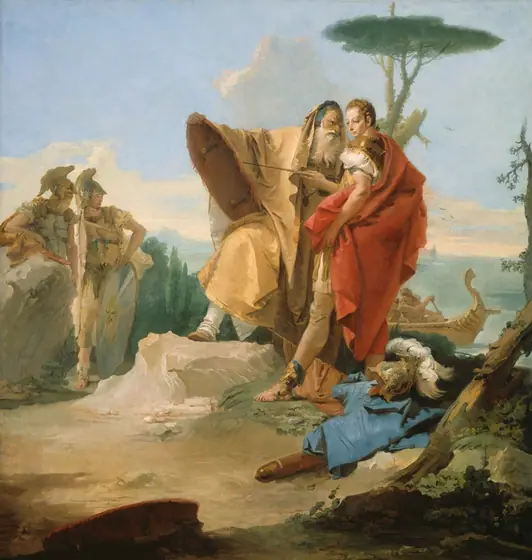 Rinaldo and the Magus of Ascalon, Giovanni Battista Tiepolo, c. 1742–45, oil on canvas