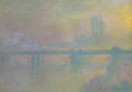 Charing Cross Bridge, London, Claude Monet, 1901, oil on canvas