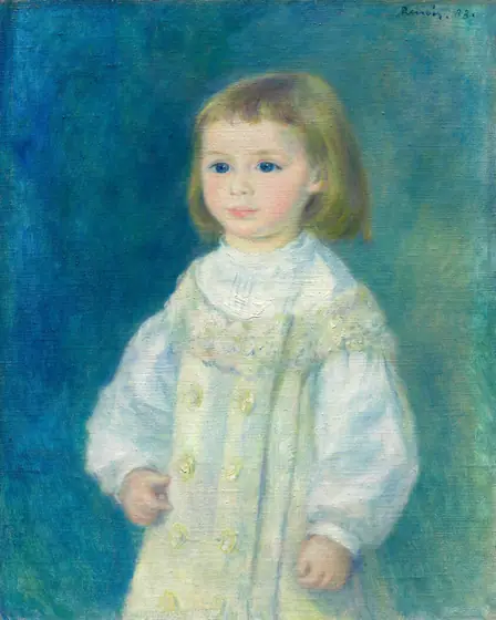 Lucie Berard (Child in White), Pierre-Auguste Renoir, 1883, oil on canvas