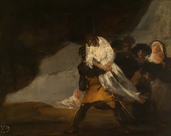 The Hanged Monk, Francisco de Goya, c. 1810, oil on panel