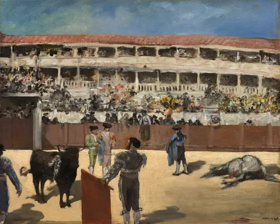 Bullfight, Édouard Manet, 1865–66, oil on canvas