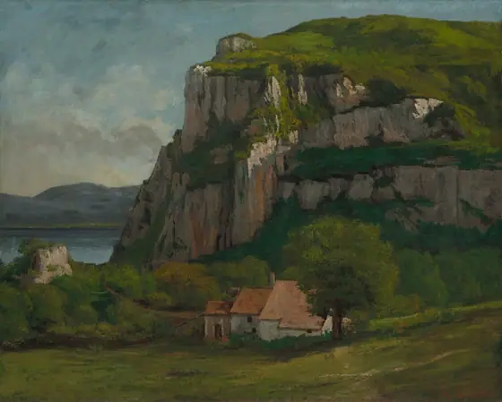 The Rock of Hautepierre, Gustave Courbet, c. 1869, oil on canvas