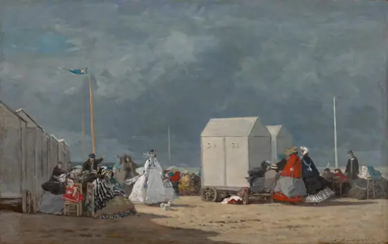 Approaching Storm, Eugène Boudin, 1864, oil on cradled panel