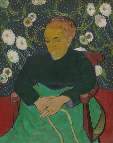Madame Roulin Rocking the Cradle (La berceuse), Vincent van Gogh, 1889, oil on canvas