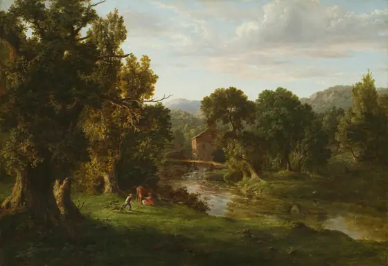 The Old Mill, George Inness, 1849, oil on canvas