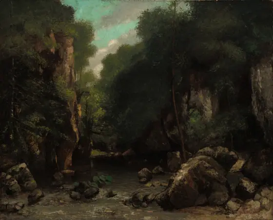 The Valley of Les Puits-Noir, Gustave Courbet, 1868, oil on canvas