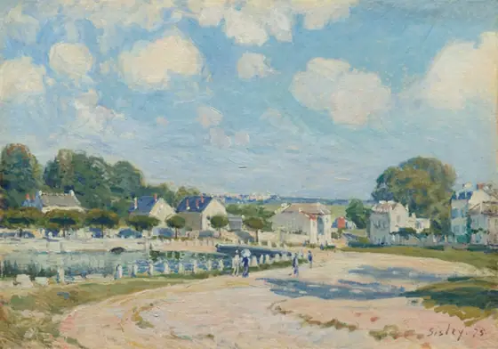Watering Place at Marly, Alfred Sisley, 1875, oil on canvas