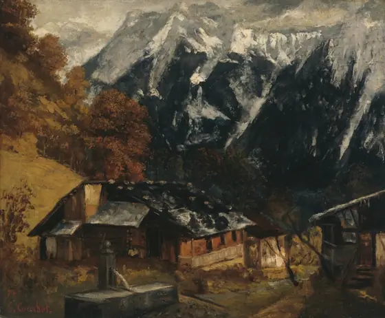 An Alpine Scene, Gustave Courbet, 1874, oil on canvas