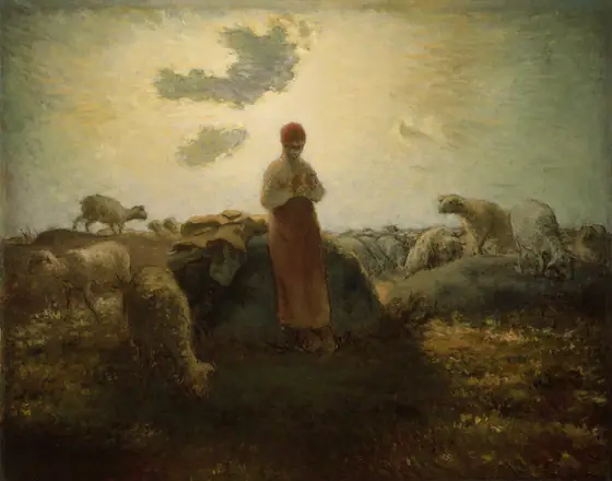 The Keeper of the Flock, Jean-François Millet, 1871–74, oil on canvas