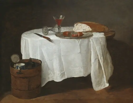 The White Tablecloth, Jean-Baptiste-Siméon Chardin, c. 1731–32, oil on canvas