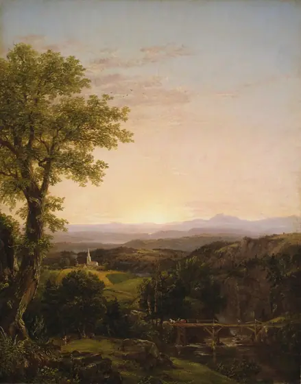 New England Scenery, Thomas Cole, 1839, oil on canvas
