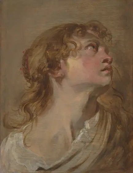 Head of a Girl, Anthony van Dyck, c. 1618–c. 1620, oil on panel