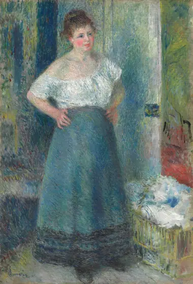 The Laundress, Pierre-Auguste Renoir, 1877–79, oil on canvas