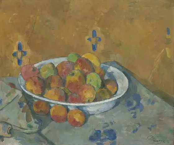 The Plate of Apples, Paul Cézanne, c. 1877, oil on canvas