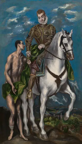 Saint Martin and the Beggar, El Greco, c. 1597–c. 1600, oil on canvas