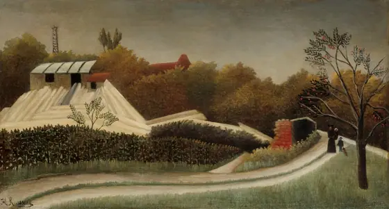 Sawmill, Outskirts of Paris, Henri Rousseau, c. 1893/95, oil on canvas