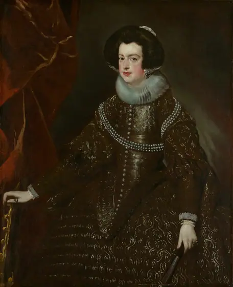Isabella of Bourbon, Wife of Philip IV of Spain, Diego Velázquez, c. 1632, oil on canvas