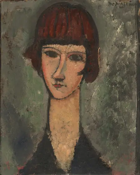 Portrait of a Woman, Amedeo Modigliani, c. 1917/19, oil on cardboard