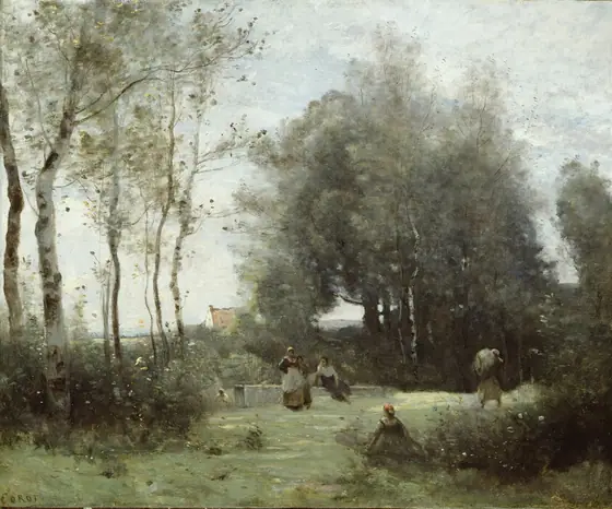 Arleux-Palluel, The Bridge of Trysts, Camille Corot, 1871–72, oil on canvas