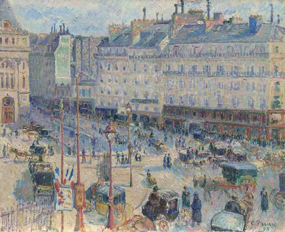 The Place du Havre, Paris, Camille Pissarro, 1893, oil on canvas