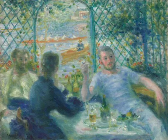 Lunch at the Restaurant Fournaise (The Rowers' Lunch), Pierre-Auguste Renoir, 1875, oil on canvas