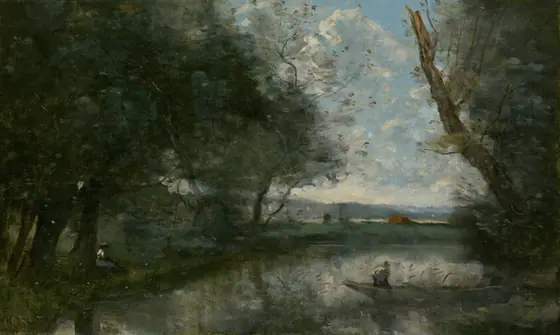 Landscape, Camille Corot, 1865/70, oil on canvas