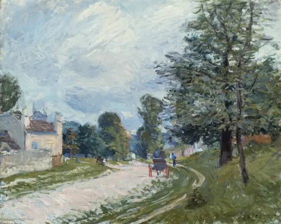 A Turn in the Road, Alfred Sisley, 1873, oil on canvas