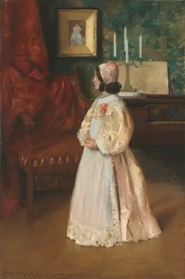 Portrait of My Daughter Alice, William Merritt Chase, c. 1895, oil on canvas