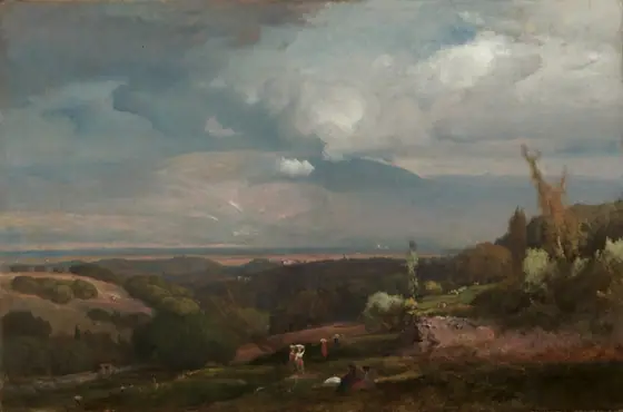 Approaching Storm from the Alban Hills, George Inness, 1871, oil on canvas