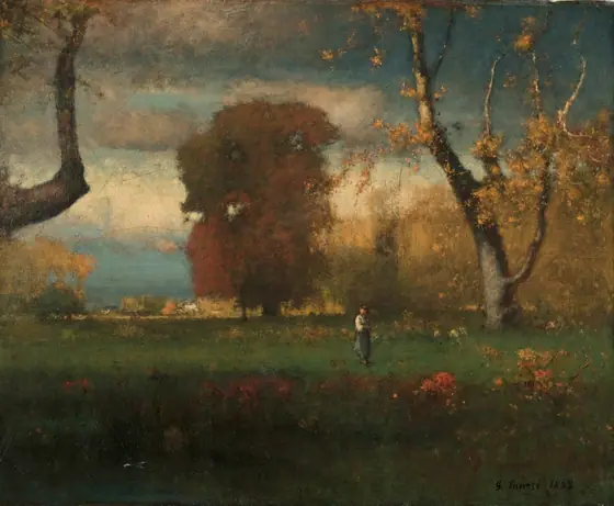 Landscape, George Inness, 1888, oil on canvas