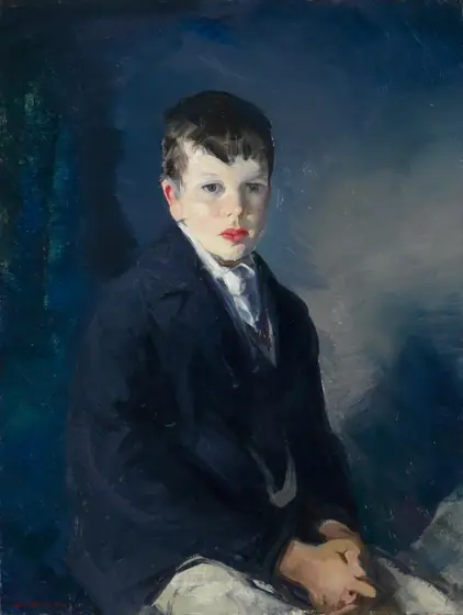 Boy in a Blue Coat, George Bellows, 1915, oil on canvas