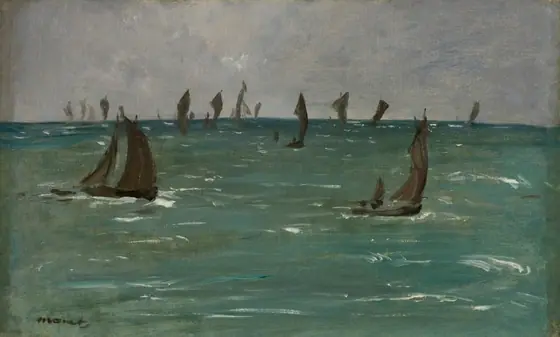 Boats at Berck-sur-Mer, Édouard Manet, 1873, oil on fabric