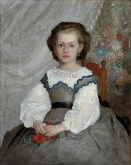 Romaine Lacaux, Pierre-Auguste Renoir, 1864, oil on fabric