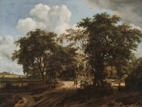 A Cottage in the Woods, Meindert Hobbema, c. 1662, oil on canvas