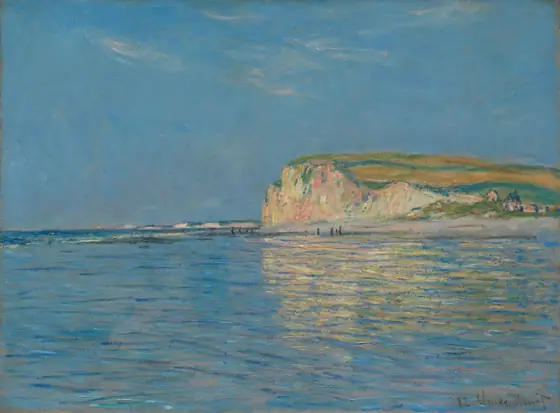 Low Tide at Pourville, near Dieppe, 1882, Claude Monet, 1882, oil on fabric