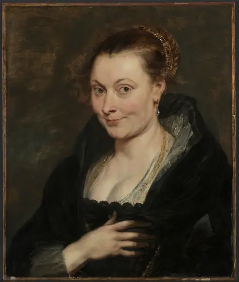 Portrait of Isabella Brant, Peter Paul Rubens, c. 1620–25, oil on wood