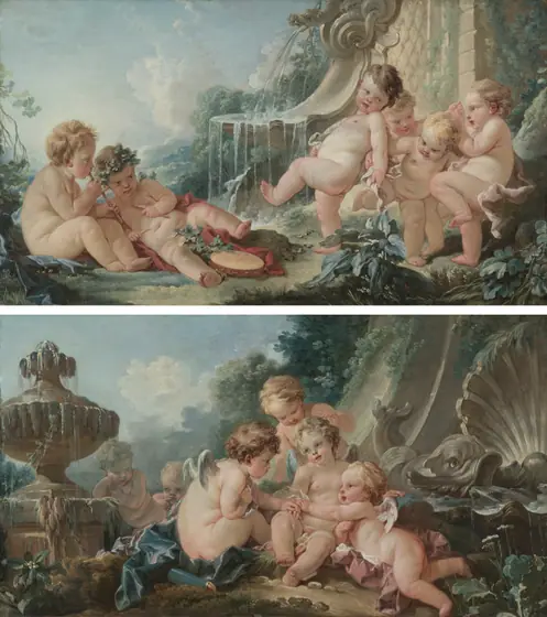 Music and Dance and Cupids in Conspiracy, François Boucher, 1740s, oil on canvas