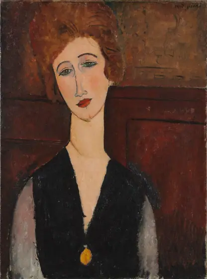 Portrait of a Woman, Amedeo Modigliani, c. 1917–18, oil on canvas